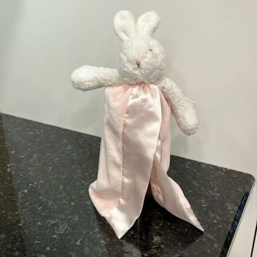 Bunnies by the Bay Pink Bunny Security Blanket Lovey Lovie